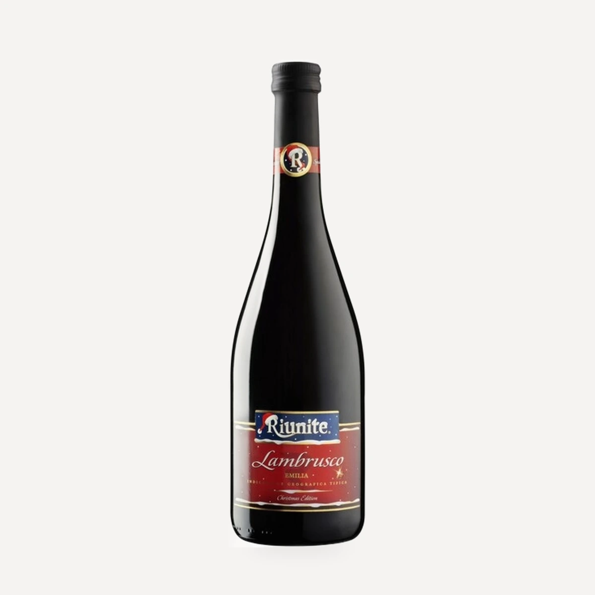 Lambrusco Rosso Emilia Christmas Edition IGT wine — Riunite winery — Dionysus