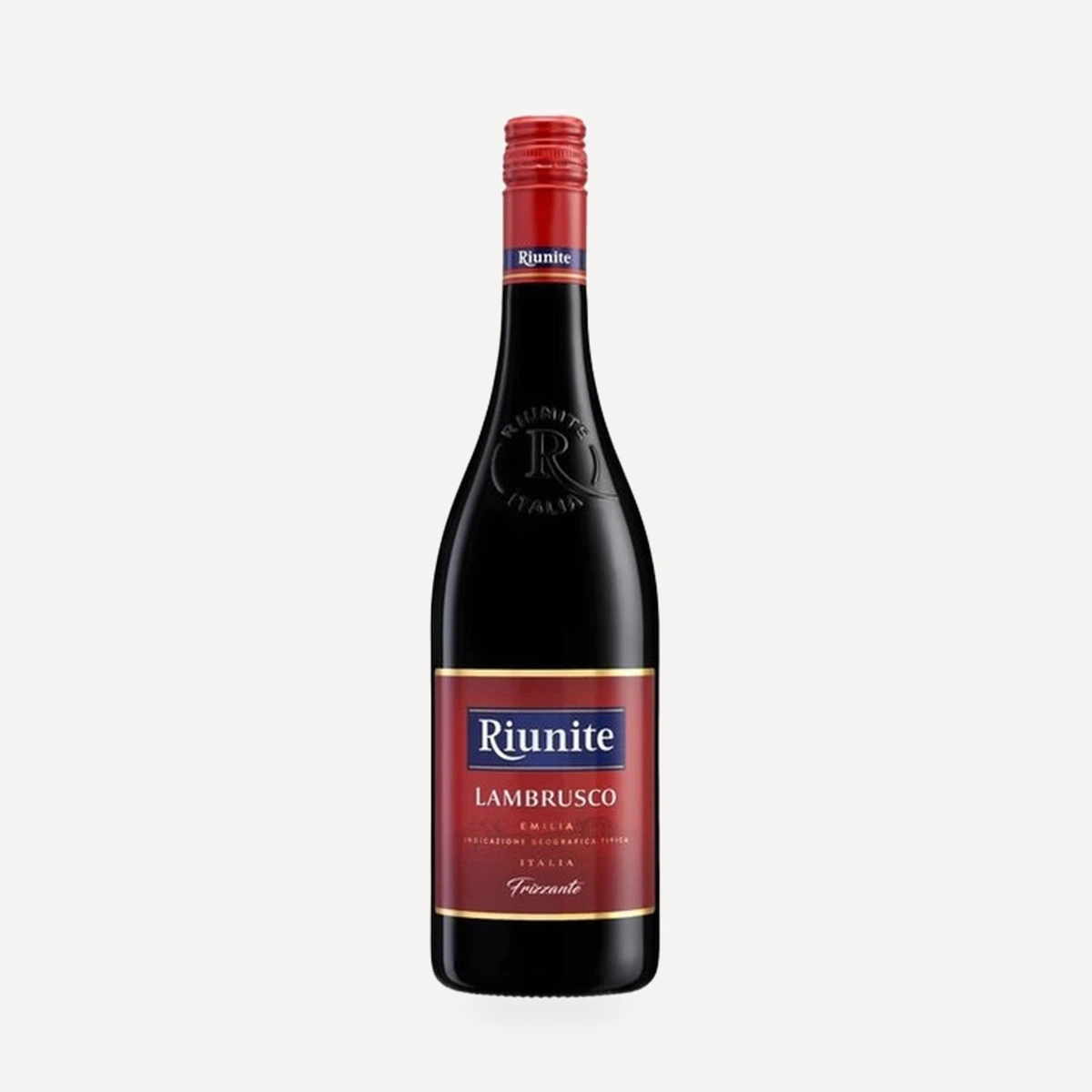 Lambrusco Rosso Emilia IGT wine — Riunite winery — Dionysus