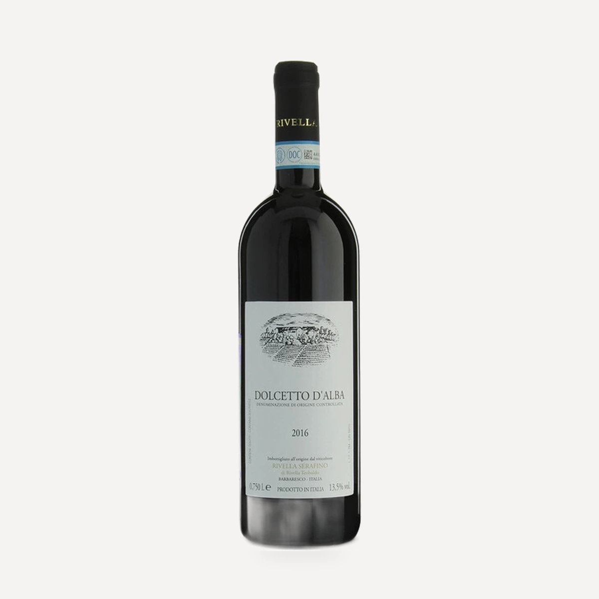 Dolcetto d'Alba DOC wine — Rivella Serafino winery — Dionysus