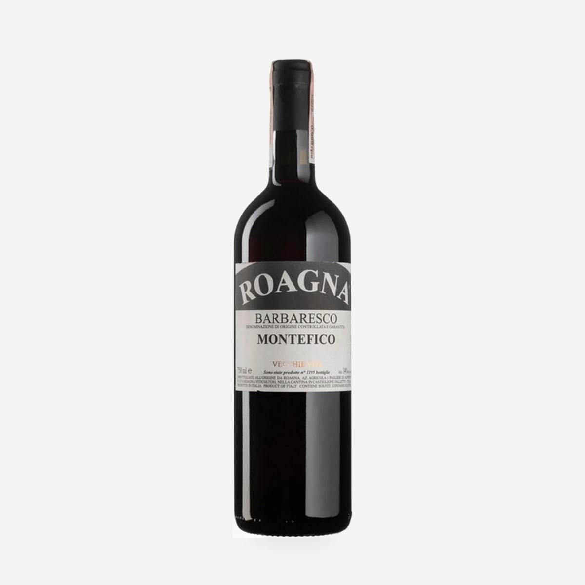 Barbaresco Montefico Vecchie Viti wine — Roagna winery — Dionysus