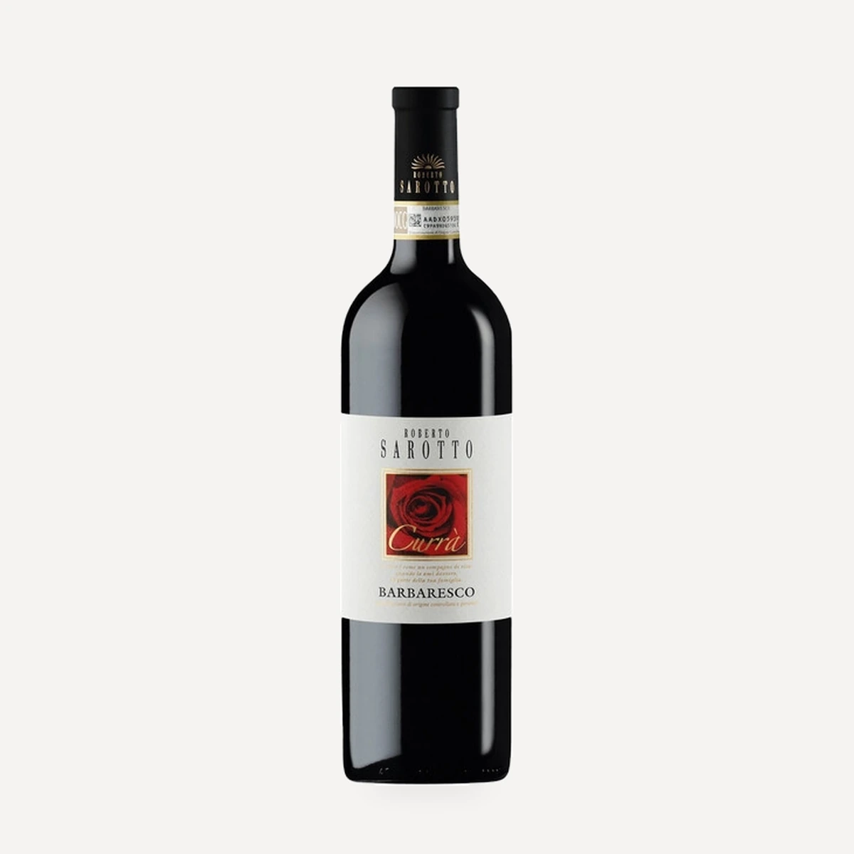 Barbaresco Riserva Currà DOCG wine — Roberto Sarotto winery — Dionysus