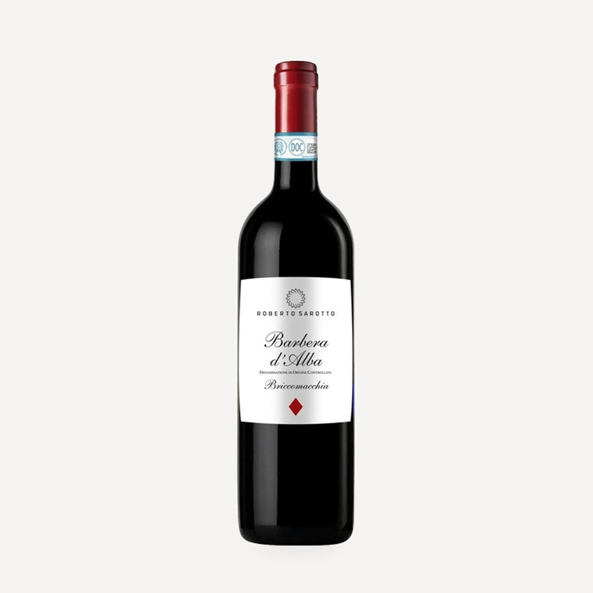 Barbera d’Alba Briccomacchia DOC wine — Roberto Sarotto winery — Dionysus