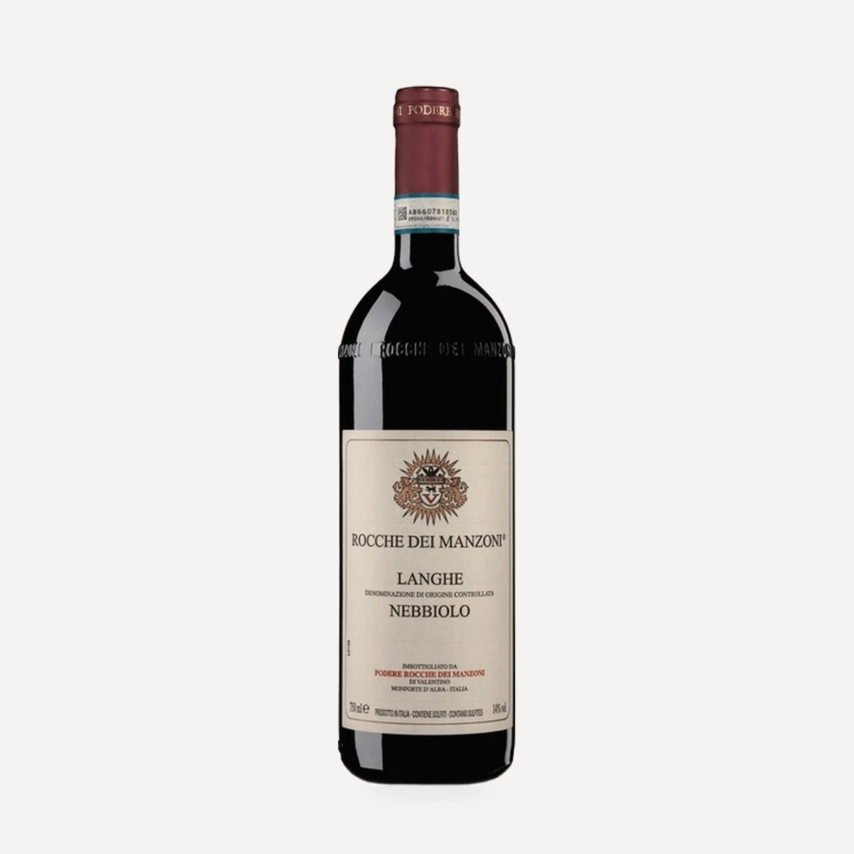 Langhe Nebbiolo DOC wine — Rocche Dei Manzoni winery — Dionysus