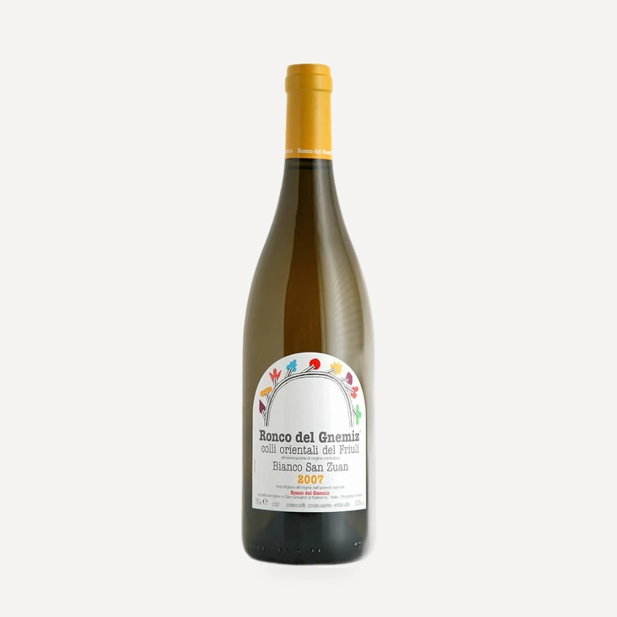 Bianco San Zuan (Tocai Friulano) wine — Ronco del Gnemiz winery — Dionysus