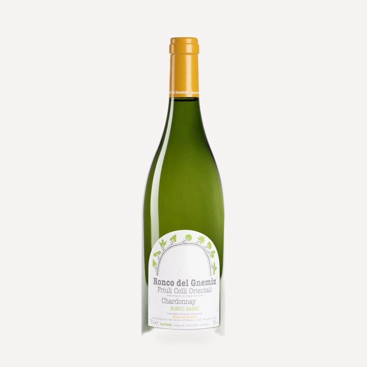 Ronco Basso Chardonnay Friuli Colli Orientali DOC wine — Ronco del Gnemiz winery — Dionysus