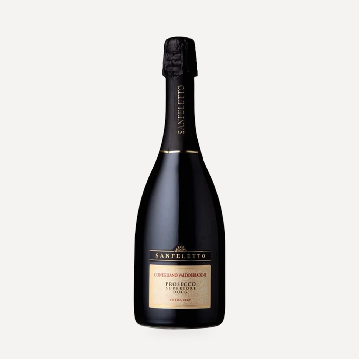 Conegliano Valdobbiadene Prosecco Superiore Extra Dry DOCG wine — Sanfeletto winery — Dionysus