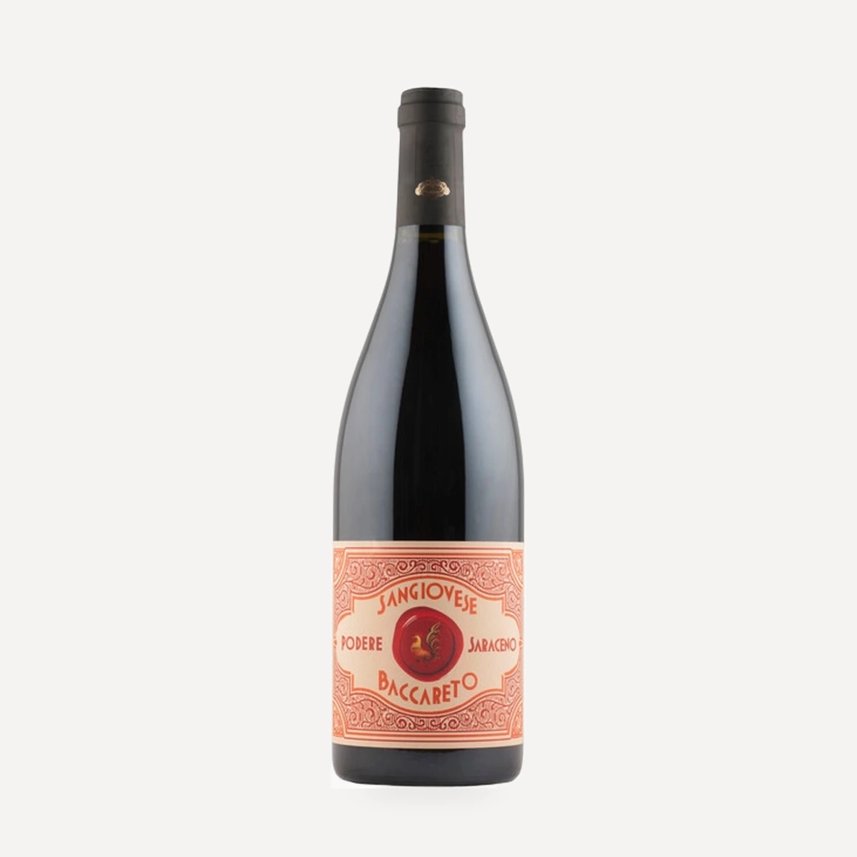 Baccareto Podere Saraceno Sangiovese Rubicone IGT wine — Santa Lucia Biodinamica winery — Dionysus