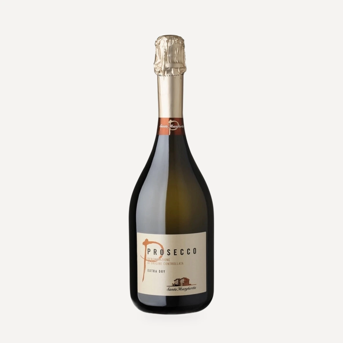 Prosecco P Extra Dry DOC wine — Santa Margherita winery — Dionysus