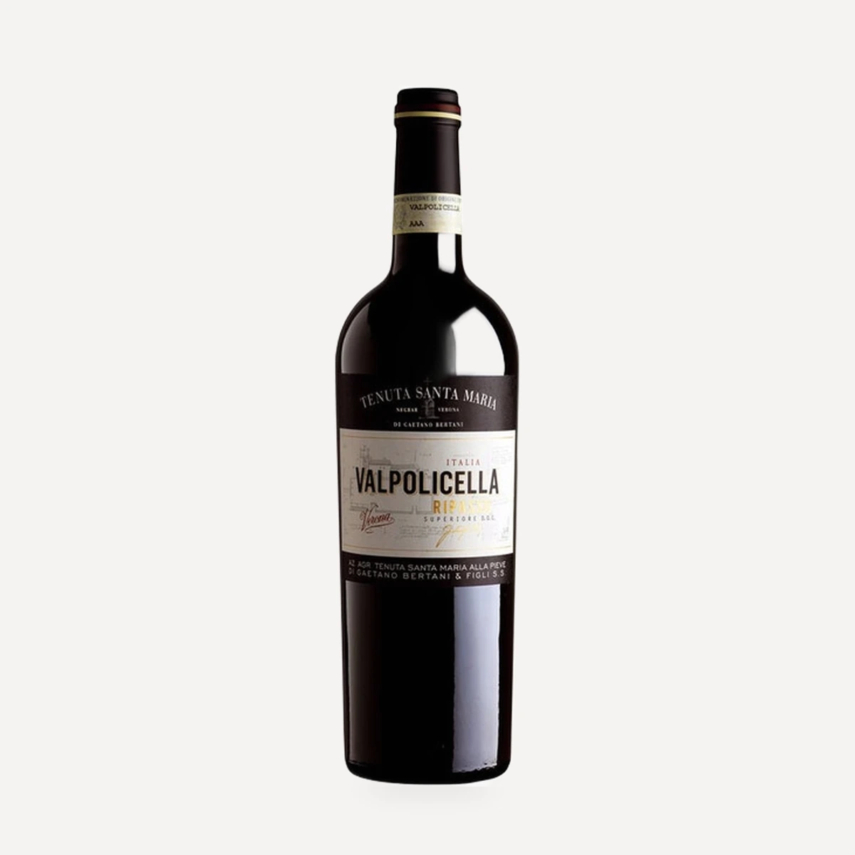 Valpolicella Ripasso Classico Superiore DOC wine — Santa Maria di Gaetano Bertani winery — Dionysus