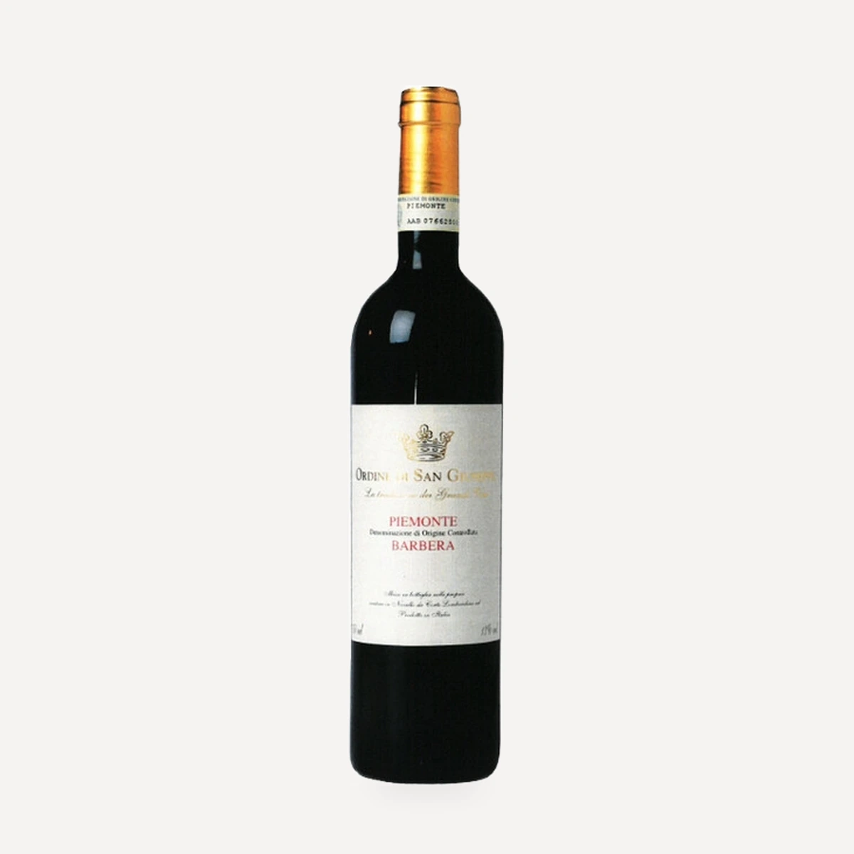 Ordine di San Giuseppe Barbera Piemonte DOC wine — Sartirano winery — Dionysus