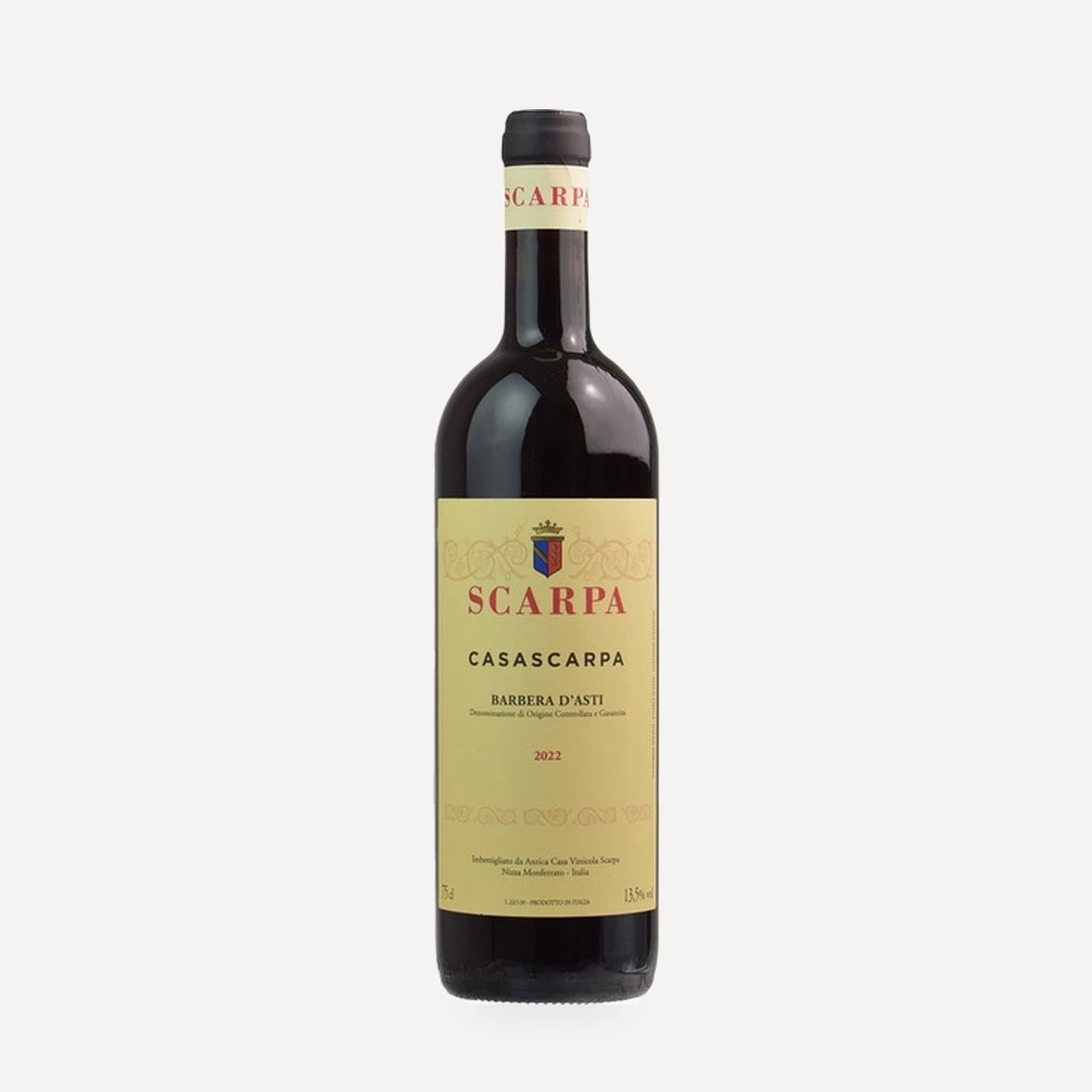 Casa Barbera d'Asti DOCG wine — Scarpa winery — Dionysus