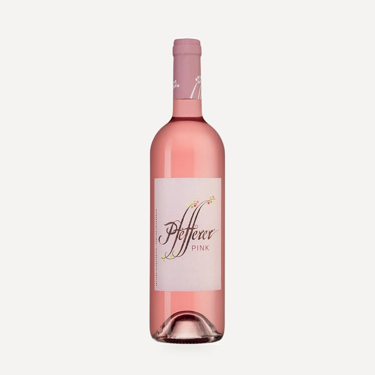 Pfefferer PINK - Vigneti delle Dolomiti Rosato IGT wine — Schreckbichl Colterenzio winery — Dionysus