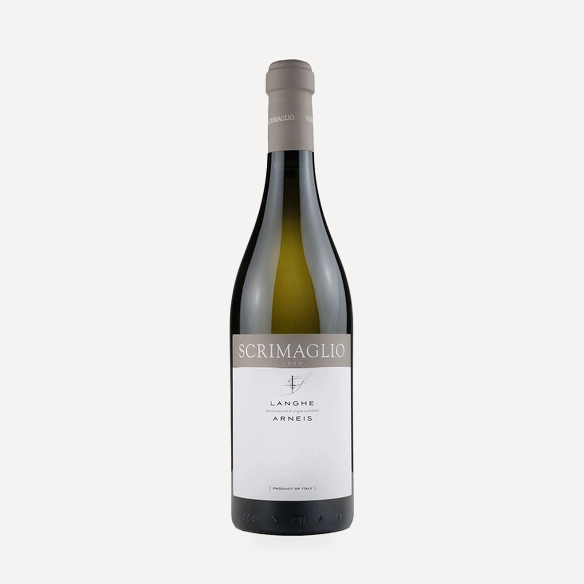 Langhe Arneis DOC wine — Scrimaglio winery — Dionysus