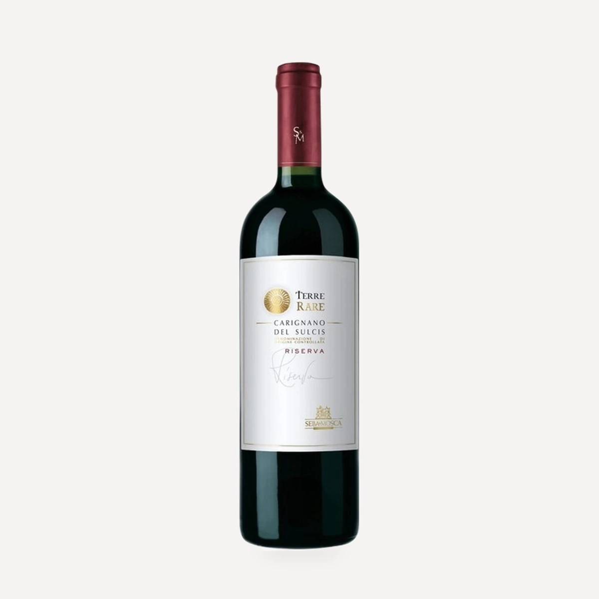 Terre Rare Carignano del Sulcis Riserva DOC wine — Sella & Mosca winery — Dionysus