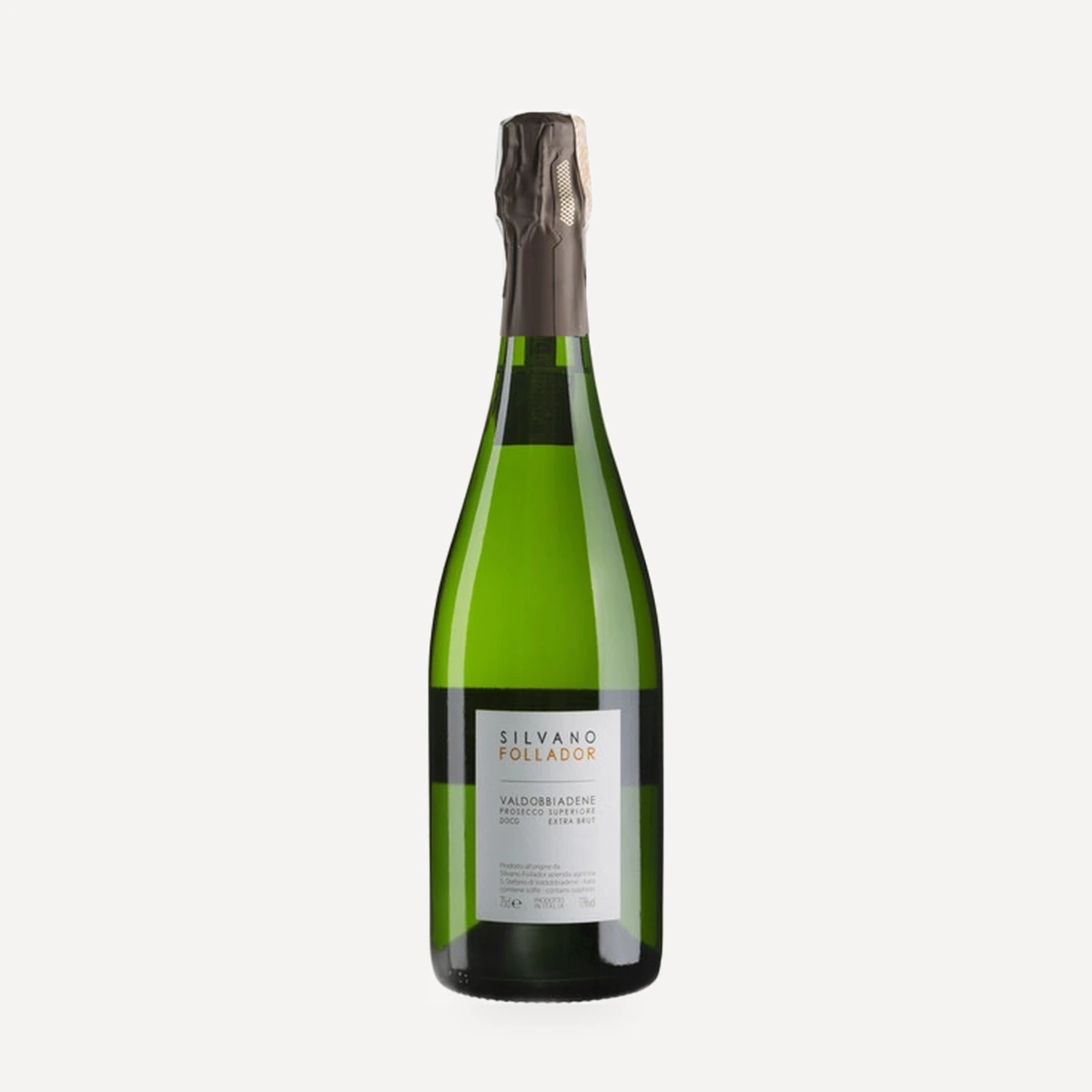 Valdobbiadene Prosecco Superiore Extra Brut DOCG wine — Silviano Follador winery — Dionysus