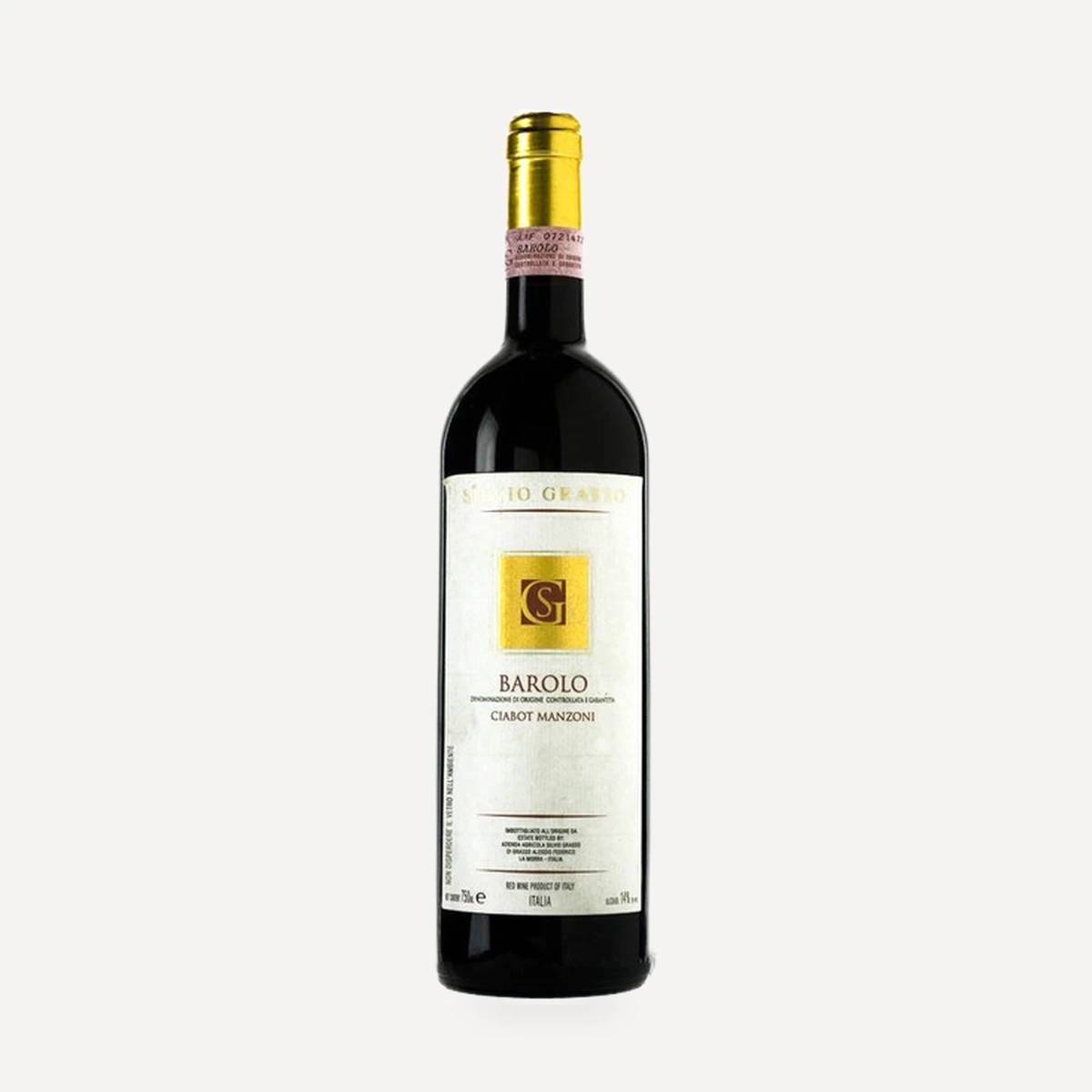 Ciabot Manzoni Barolo DOCG wine — Silvio Grasso winery — Dionysus
