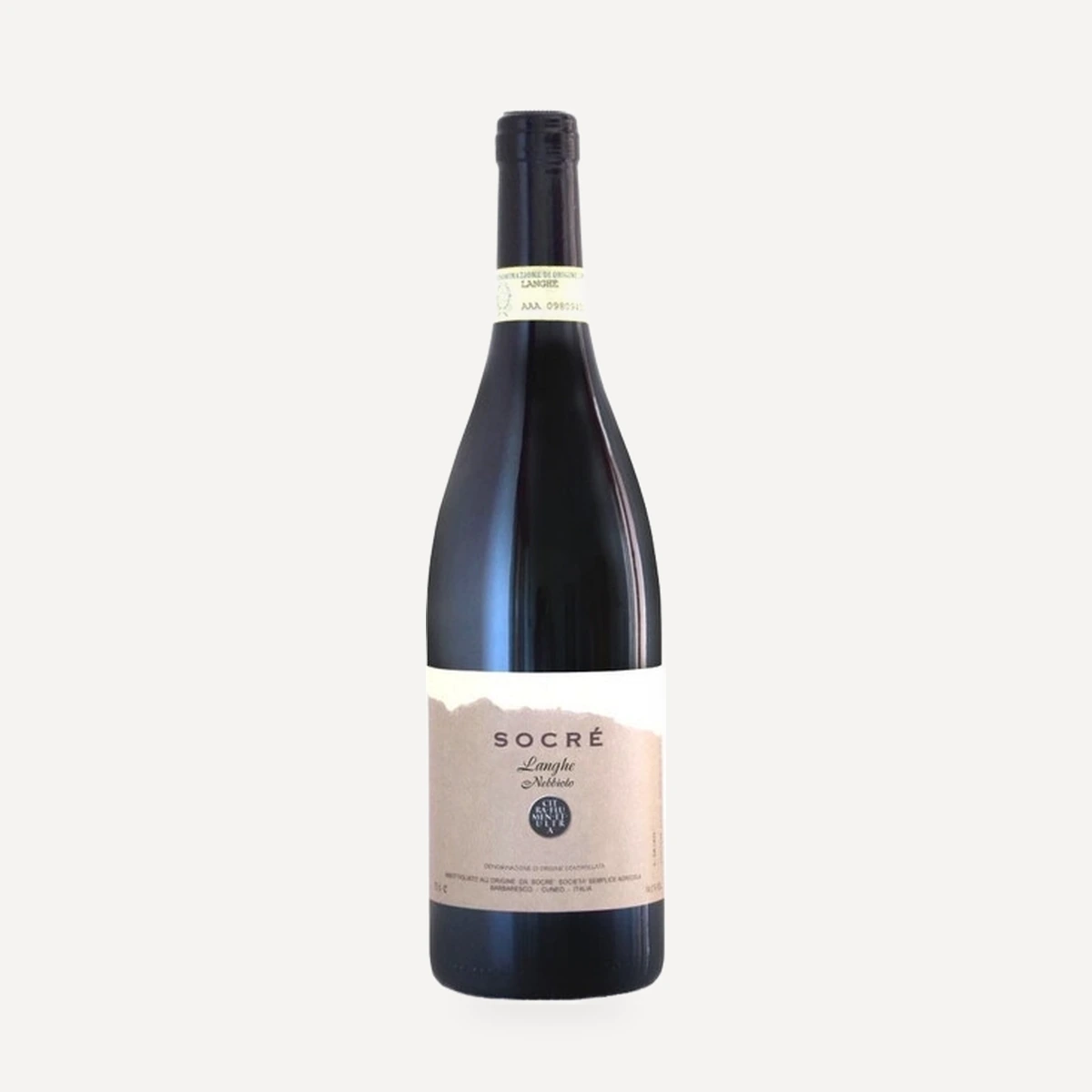 Langhe Nebbiolo wine — Socre winery — Dionysus