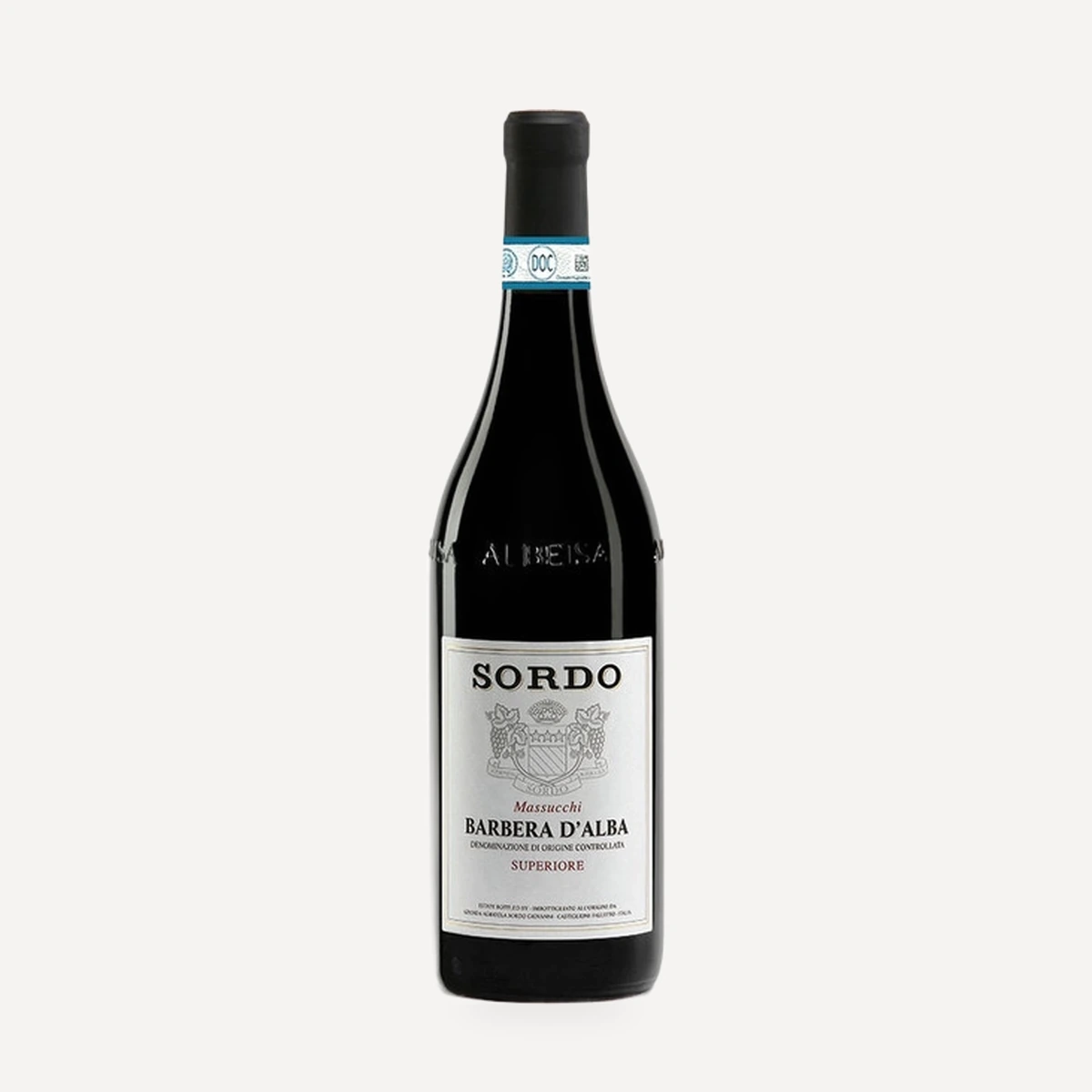 Barbera d'Alba Superiore Massucchi DOC wine — Sordo winery — Dionysus