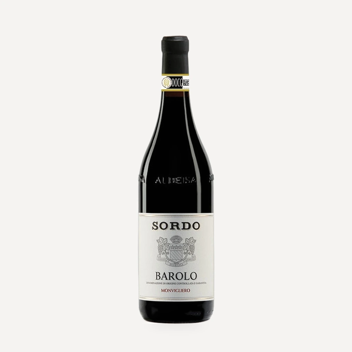 Barolo Monvigliero DOCG wine — Sordo winery — Dionysus