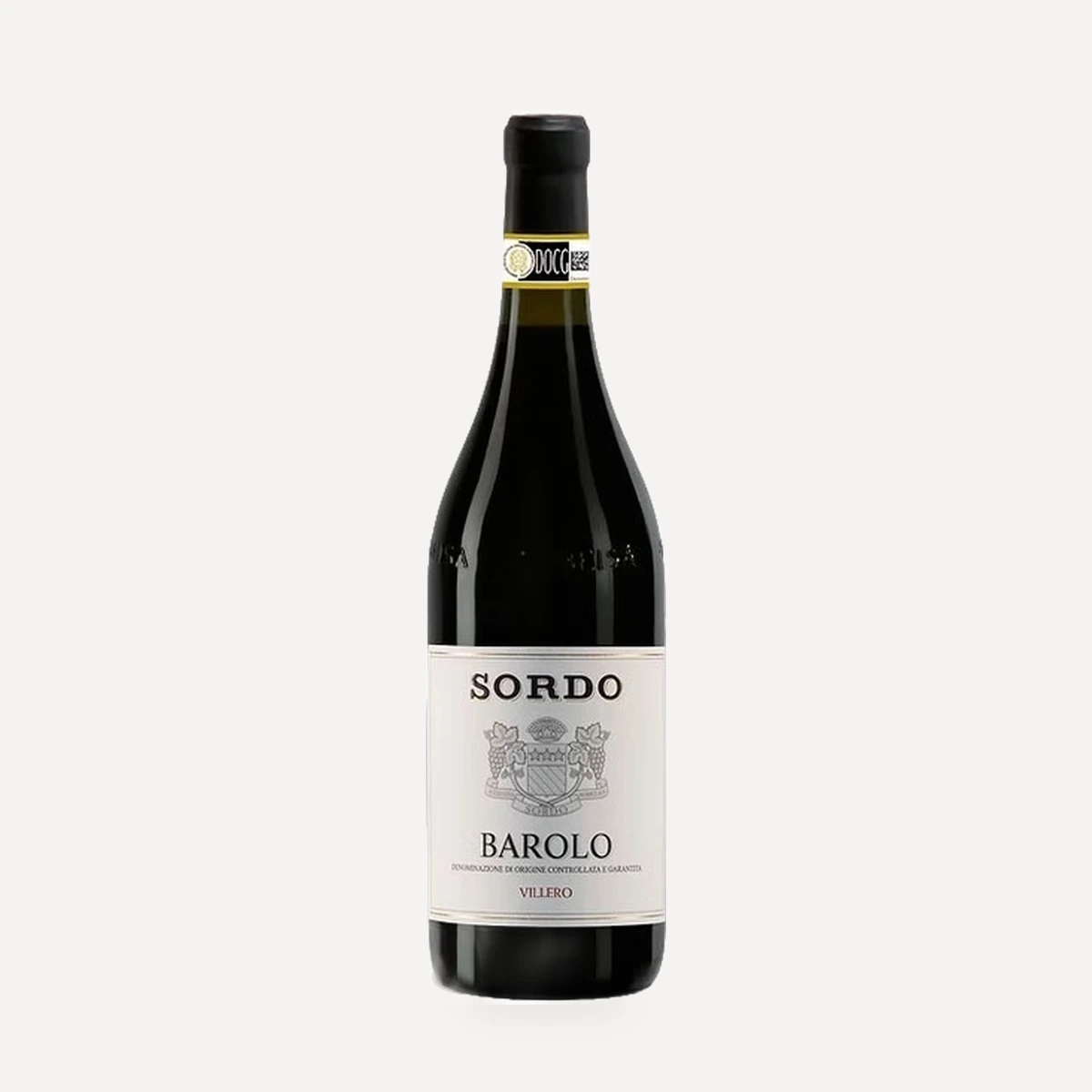 Barolo Villero DOCG wine — Sordo winery — Dionysus