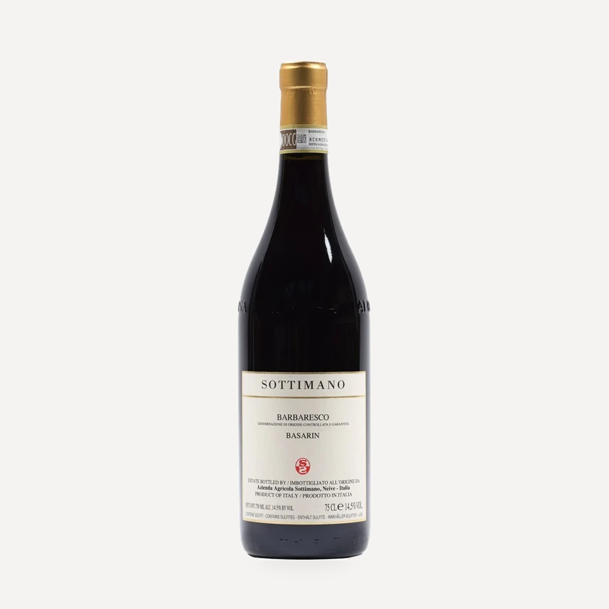 Barbaresco Basarin DOCG wine — Sottimano winery — Dionysus