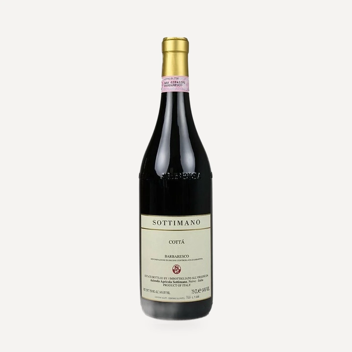 Barbaresco Cottà DOCG wine — Sottimano winery — Dionysus