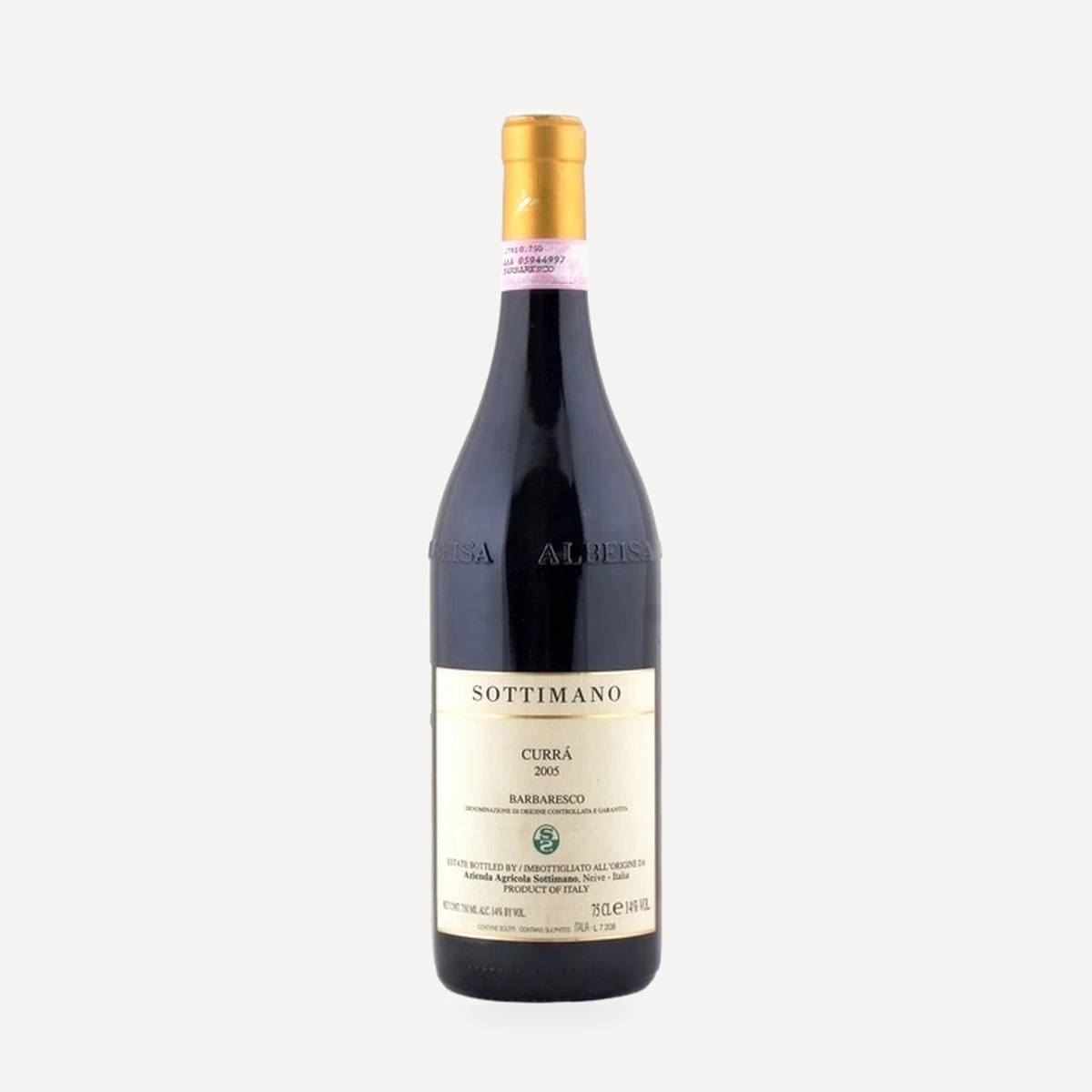 Barbaresco Currà DOCG wine — Sottimano winery — Dionysus