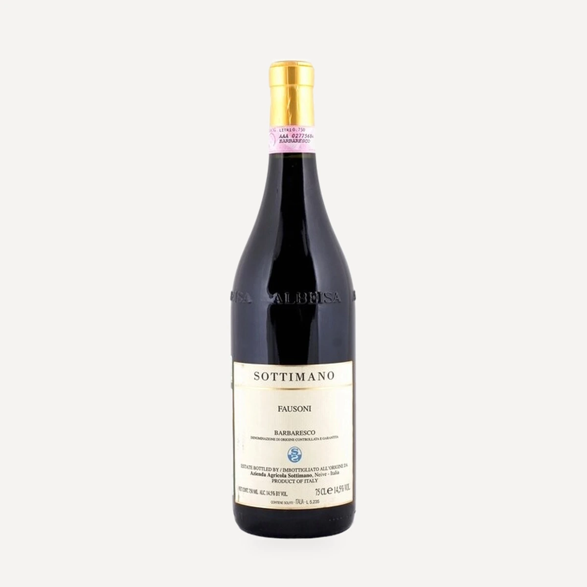 Barbaresco Fausoni DOCG wine — Sottimano winery — Dionysus