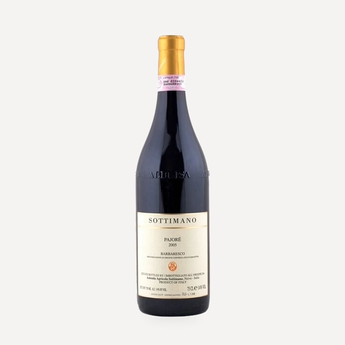 Barbaresco Pajoré DOCG wine — Sottimano winery — Dionysus