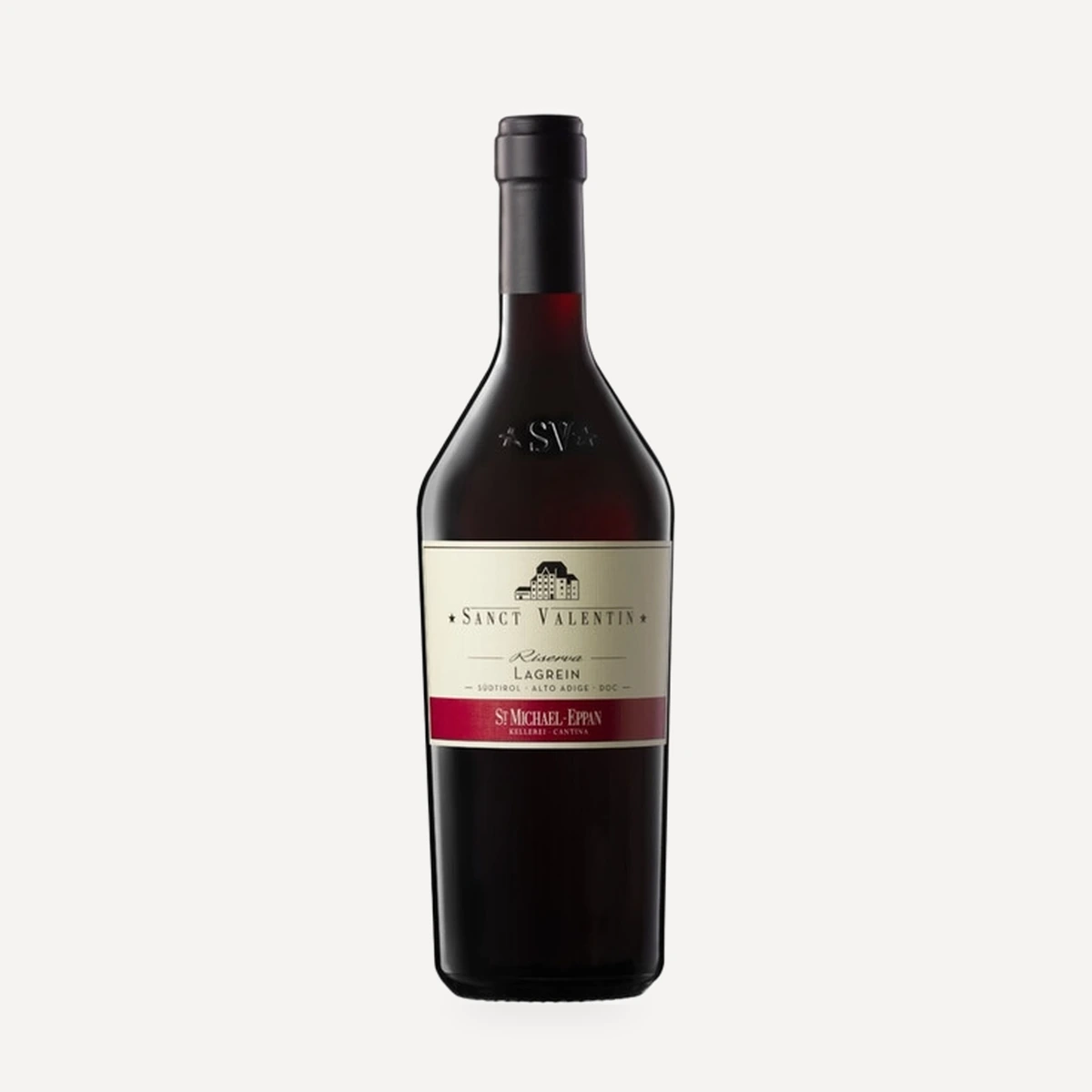 Lagrein Riserva Sanct Valentin wine — St. Michael Eppan winery — Dionysus