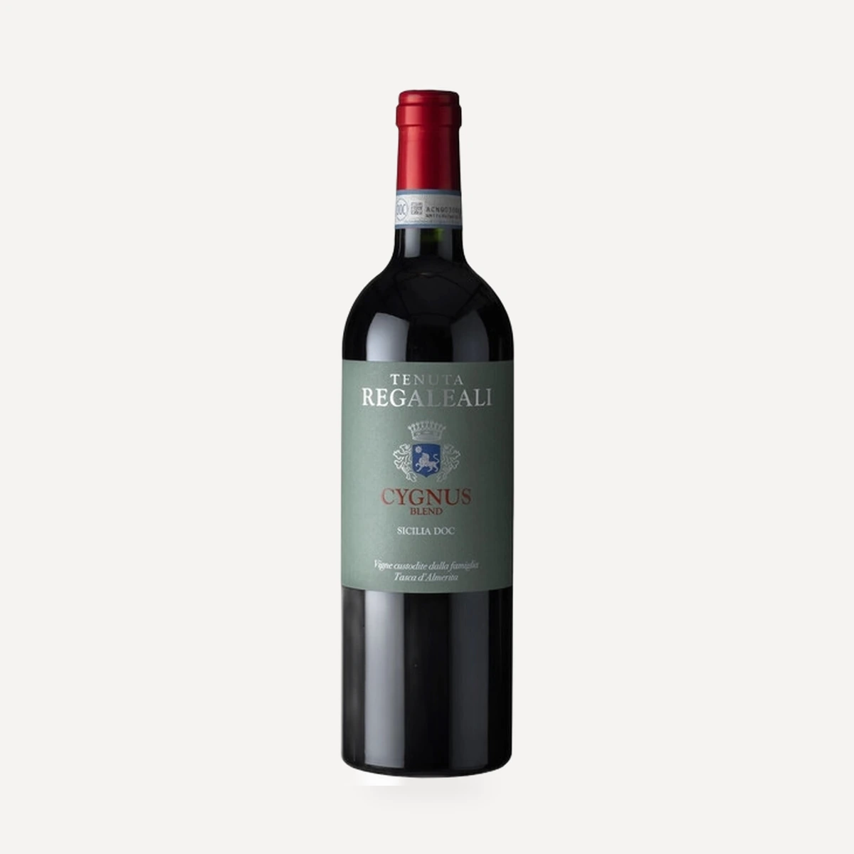 Cygnus Sicilia DOC wine — Tasca Conti Almerita winery — Dionysus