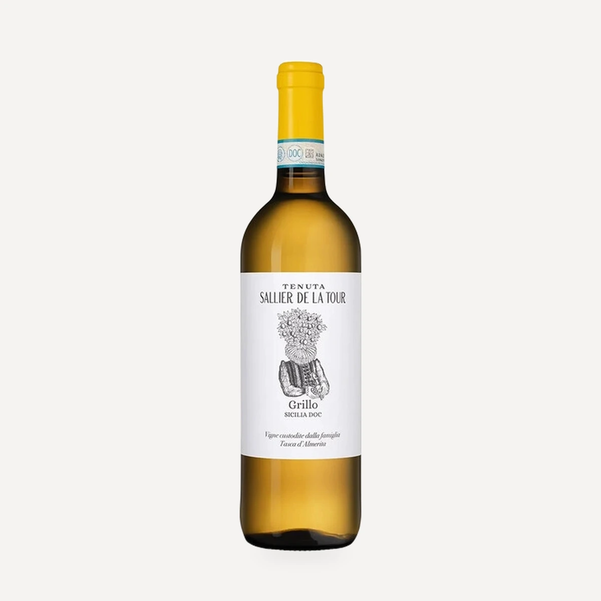 Grillo wine — Tasca Conti Almerita winery — Dionysus
