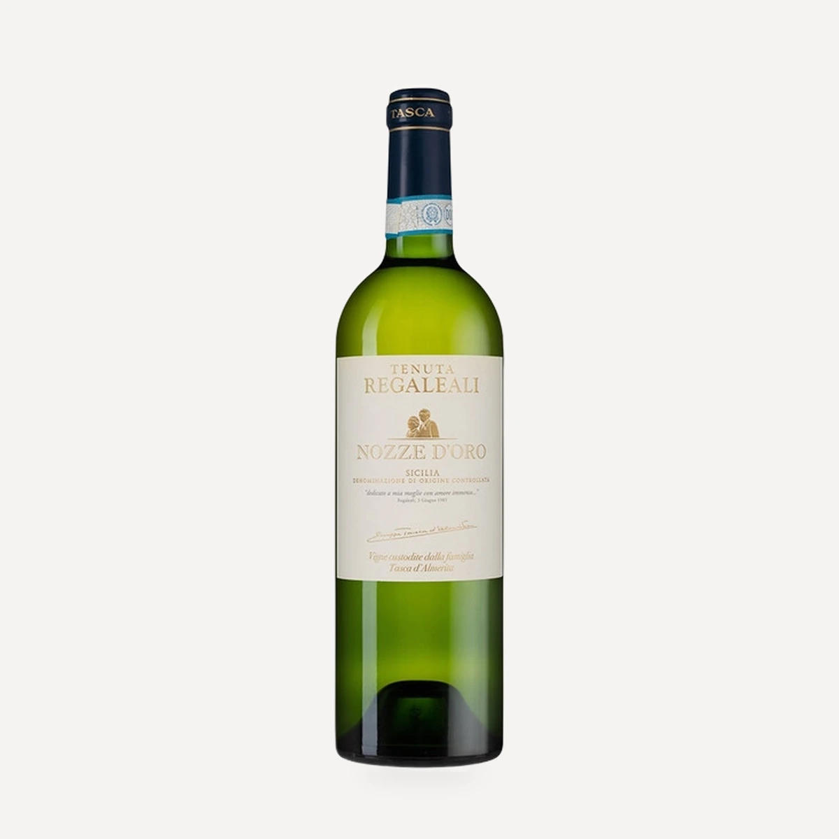 Nozze d'Oro Sicilia DOC wine — Tasca Conti Almerita winery — Dionysus