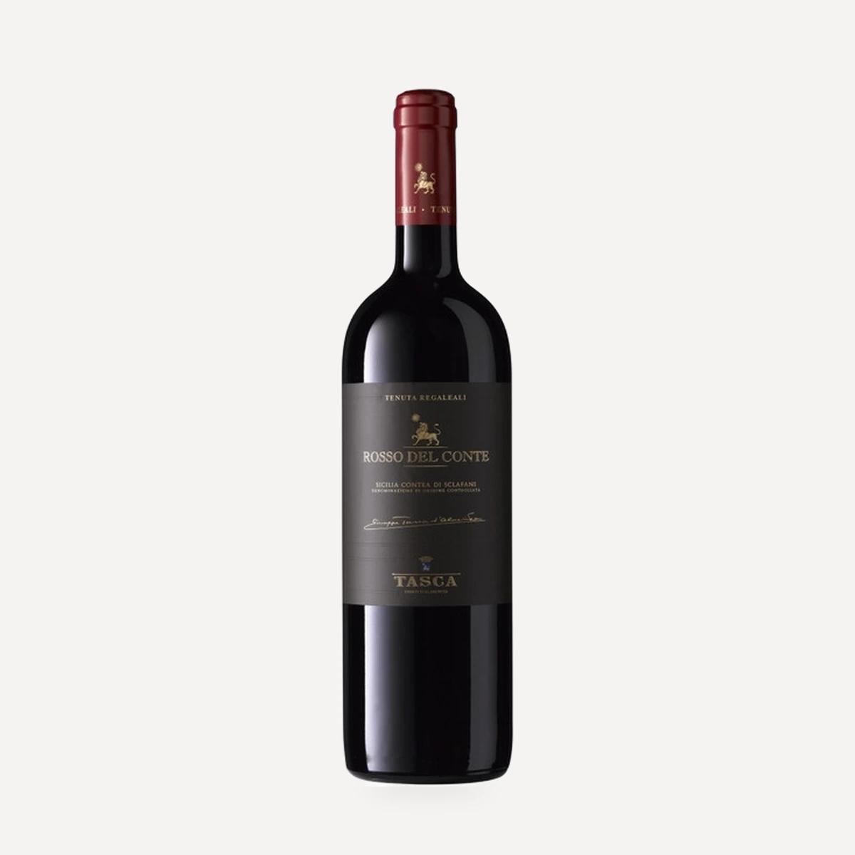 Rosso del Conte DOC wine — Tasca Conti Almerita winery — Dionysus