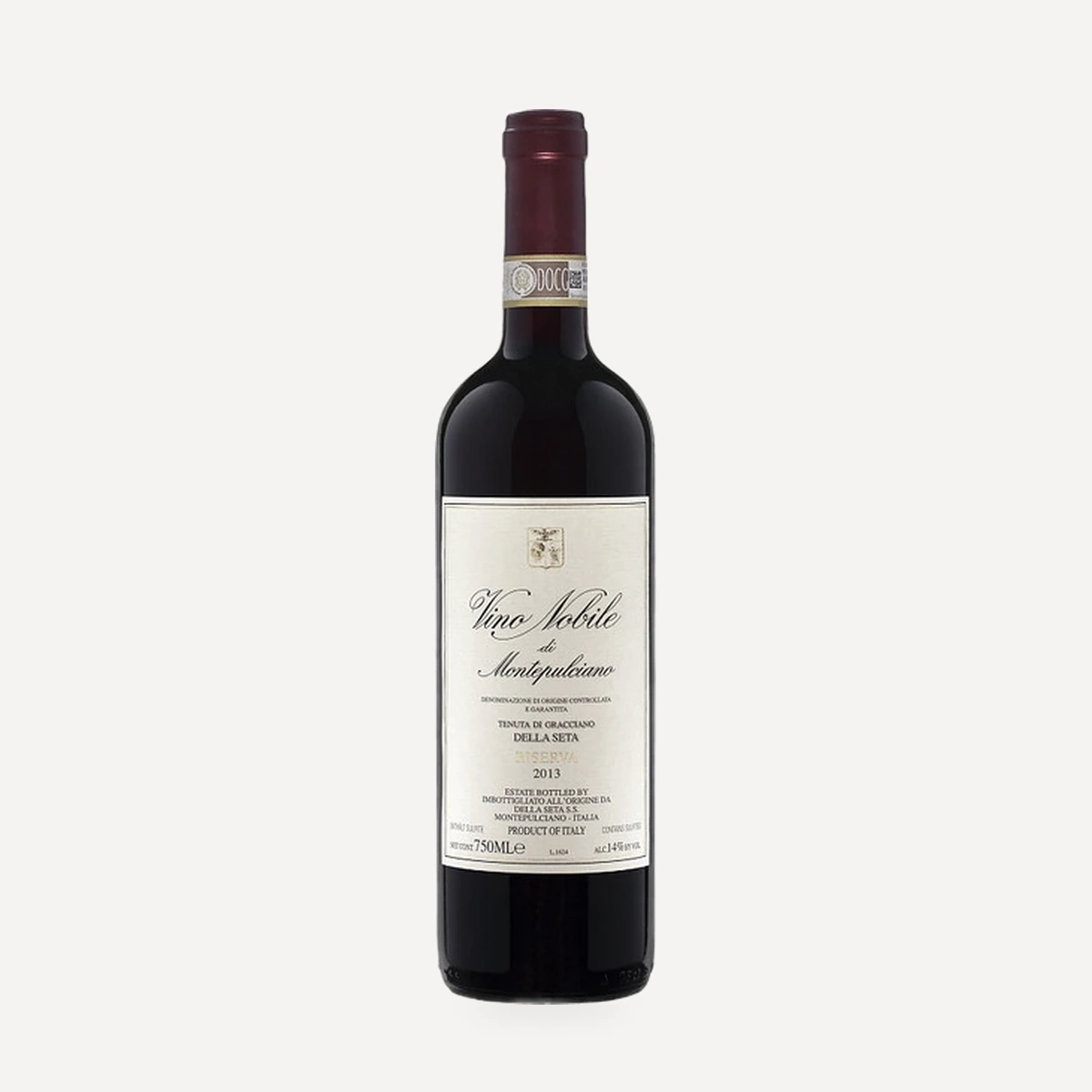Vino Nobile di Montepulciano Riserva DOCG wine — Tenuta di Gracciano della Seta winery — Dionysus