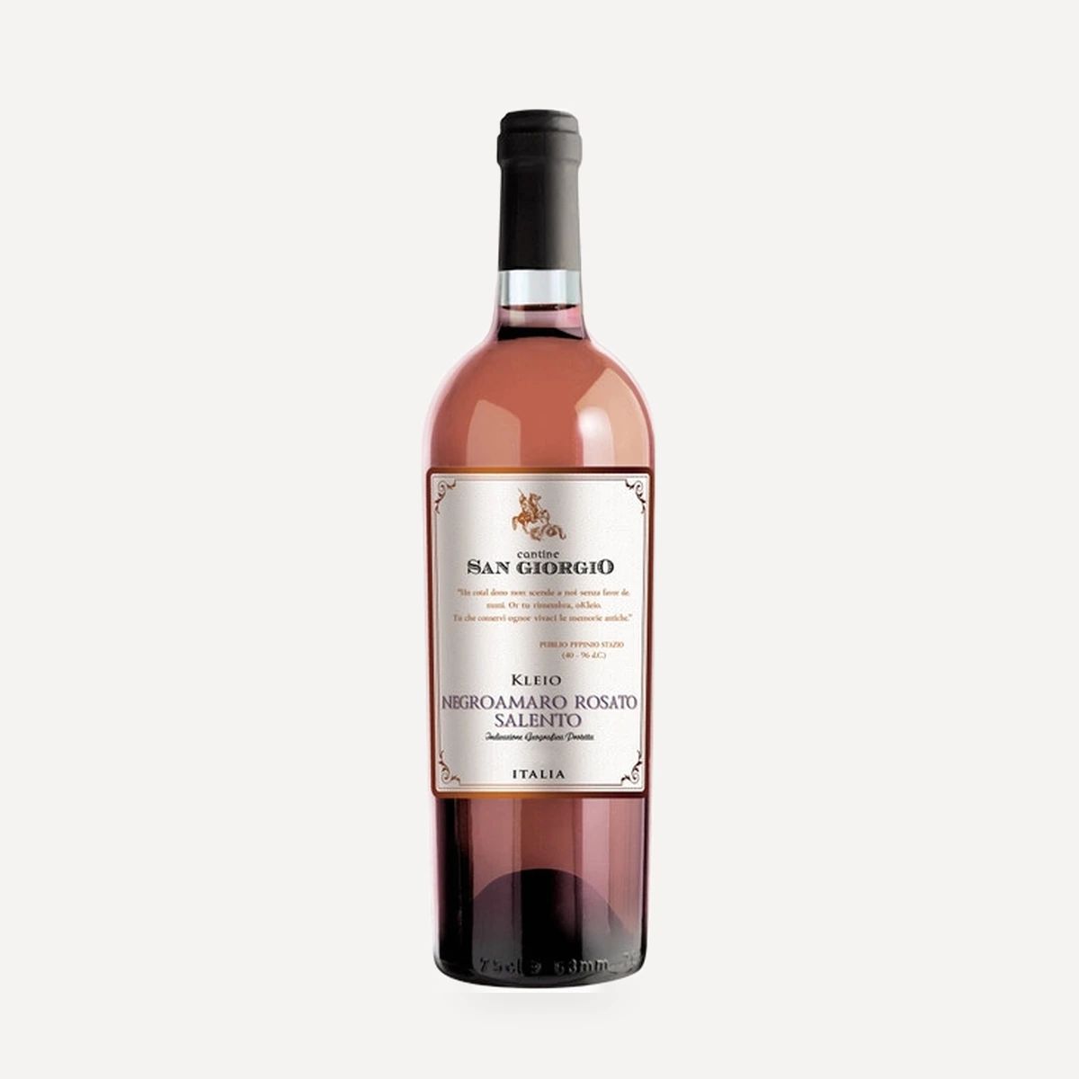 Kleio Negroamaro Rosato Salento IGP wine — Tinazzi winery — Dionysus