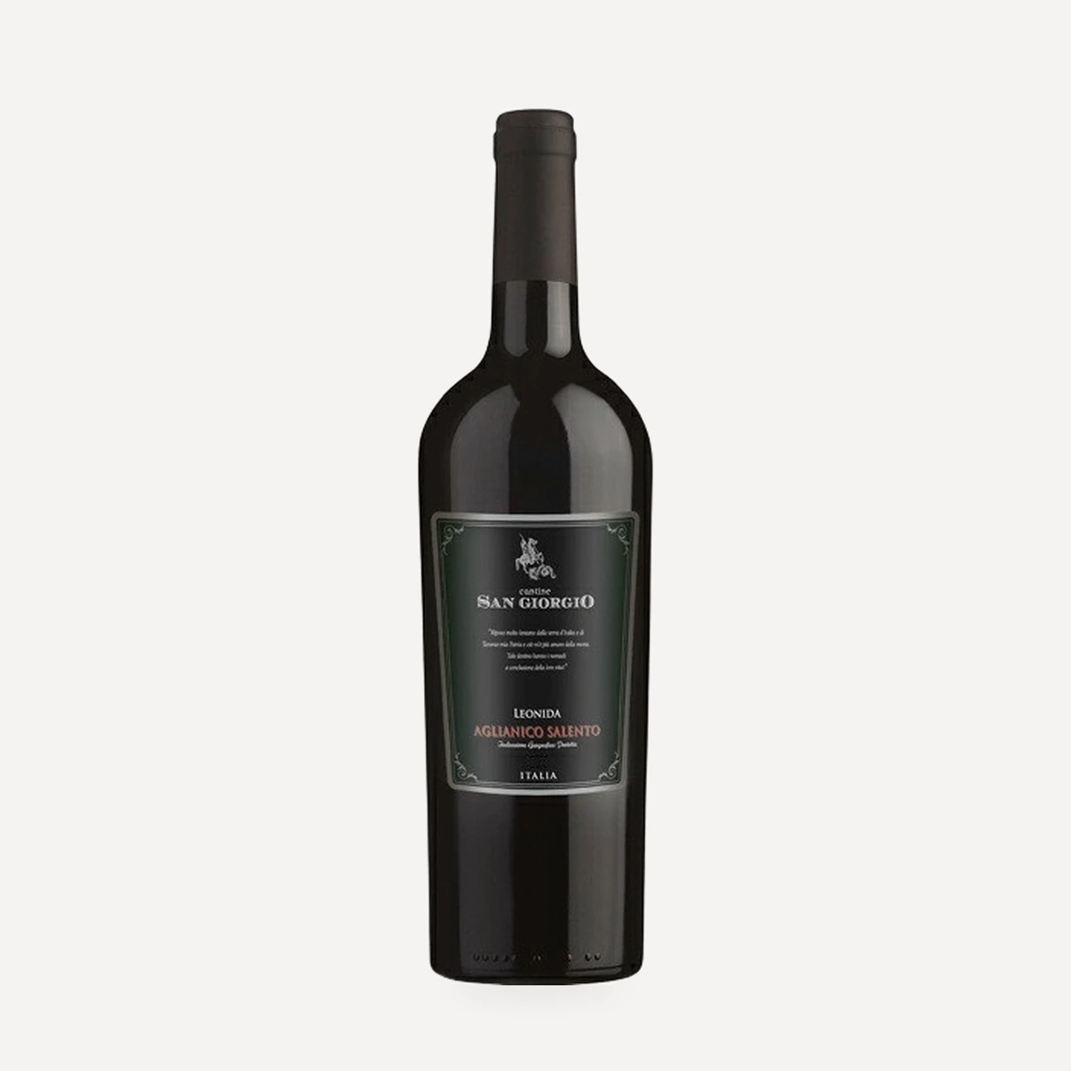 Leonida Aglianico Salento IGP wine — Tinazzi winery — Dionysus