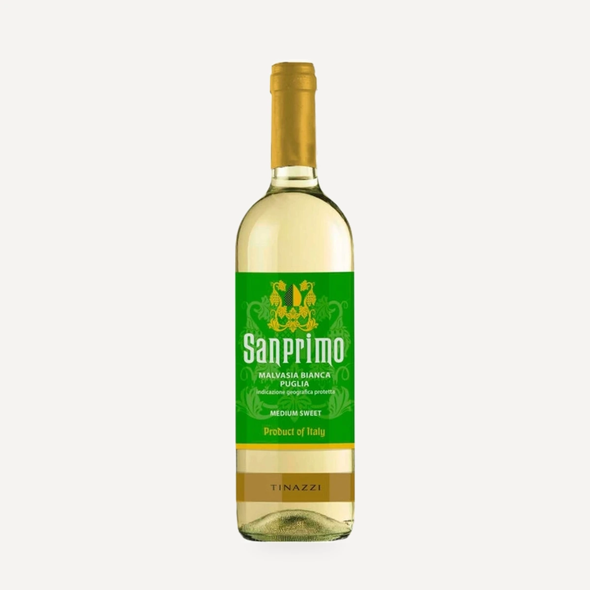 Sanprimo Malvasia Bianca Medium Sweet Puglia IGP wine — Tinazzi winery — Dionysus