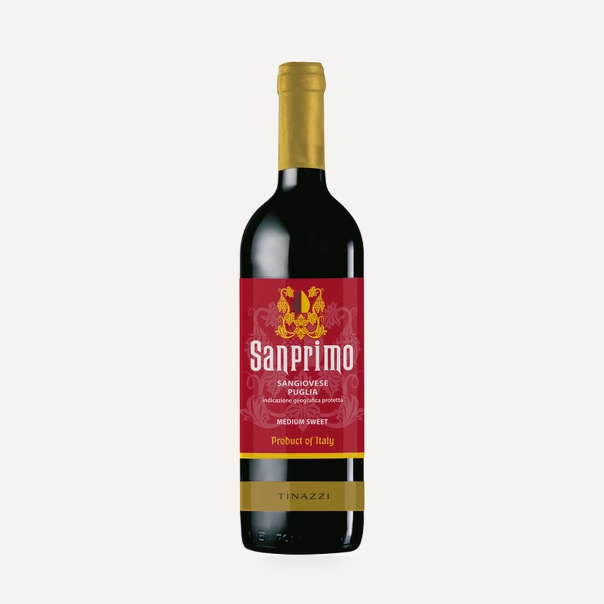 Sanprimo Sangiovese Medium Sweet Puglia IGP wine — Tinazzi winery — Dionysus