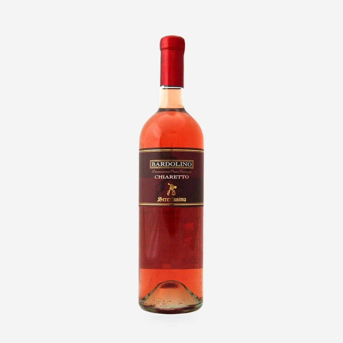 Bardolino Chiaretto Serenissima DOC wine — Tombacco winery — Dionysus