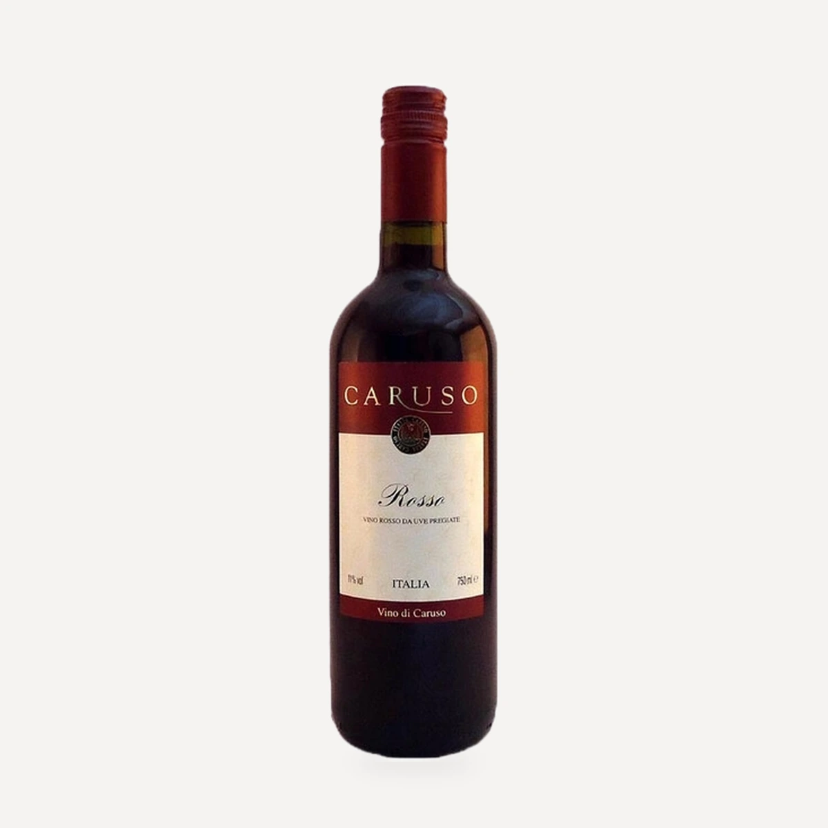 Caruso Rosso Semidolce wine — Tombacco winery — Dionysus