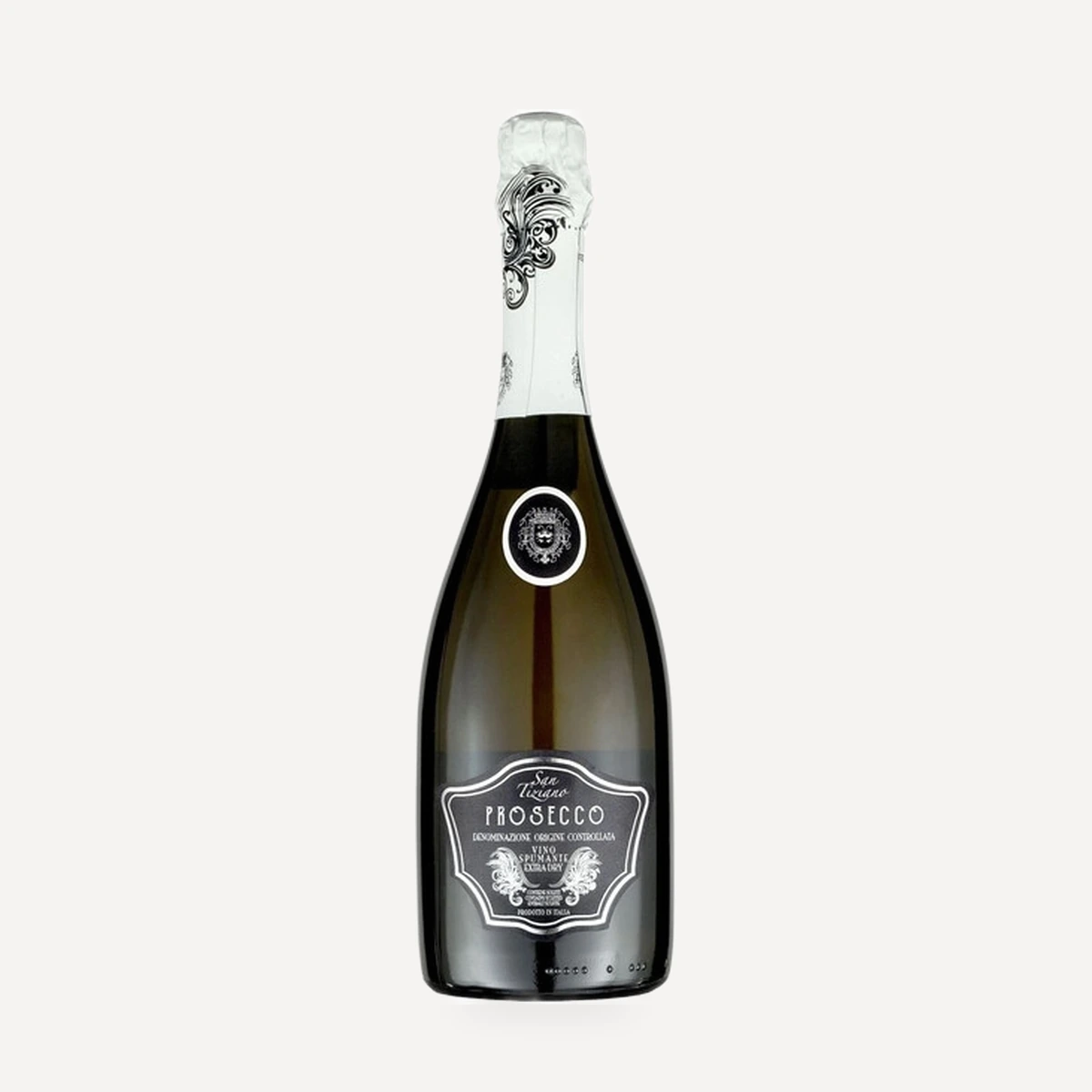 San Tiziano Prosecco Spumante Extra Dry DOC wine — Tombacco winery — Dionysus
