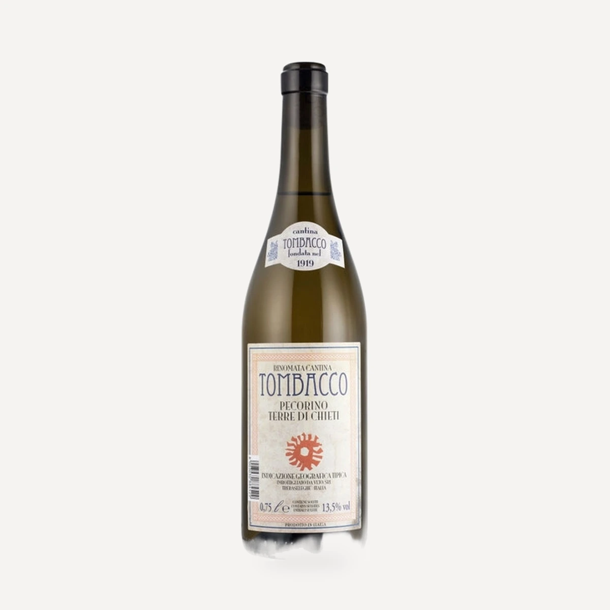 Vintage Pecorino Terre di Chieti IGT wine — Tombacco winery — Dionysus