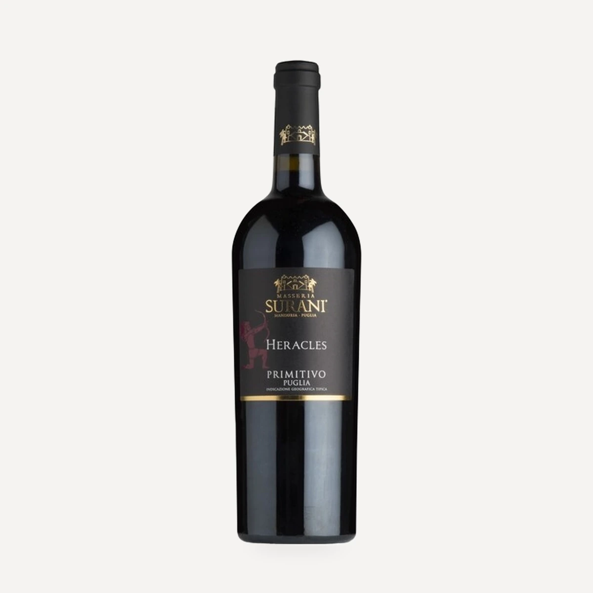 Heracles Primitivo Puglia IGT wine — Tommasi winery — Dionysus