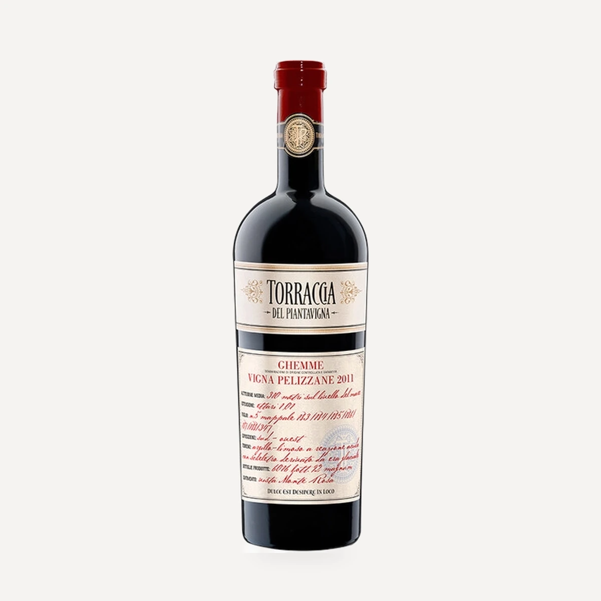 Ghemme Vigna Pelizzane DOCG wine — Torraccia del Piantavigna winery — Dionysus
