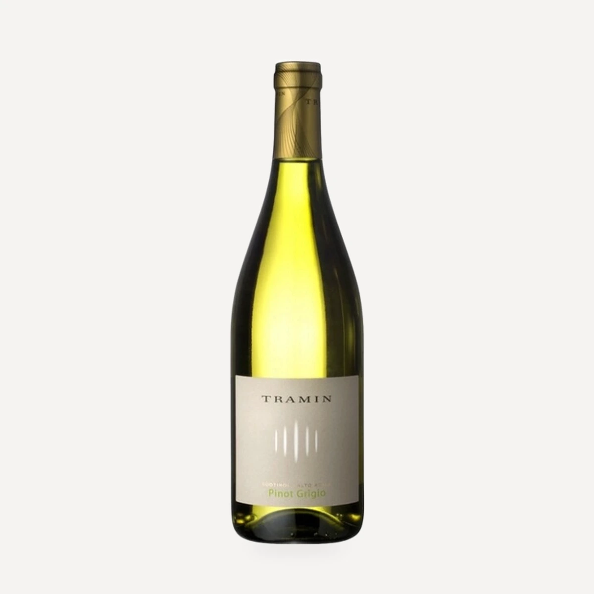 Pinot Grigio Alto Adige DOC wine — Tramin winery — Dionysus