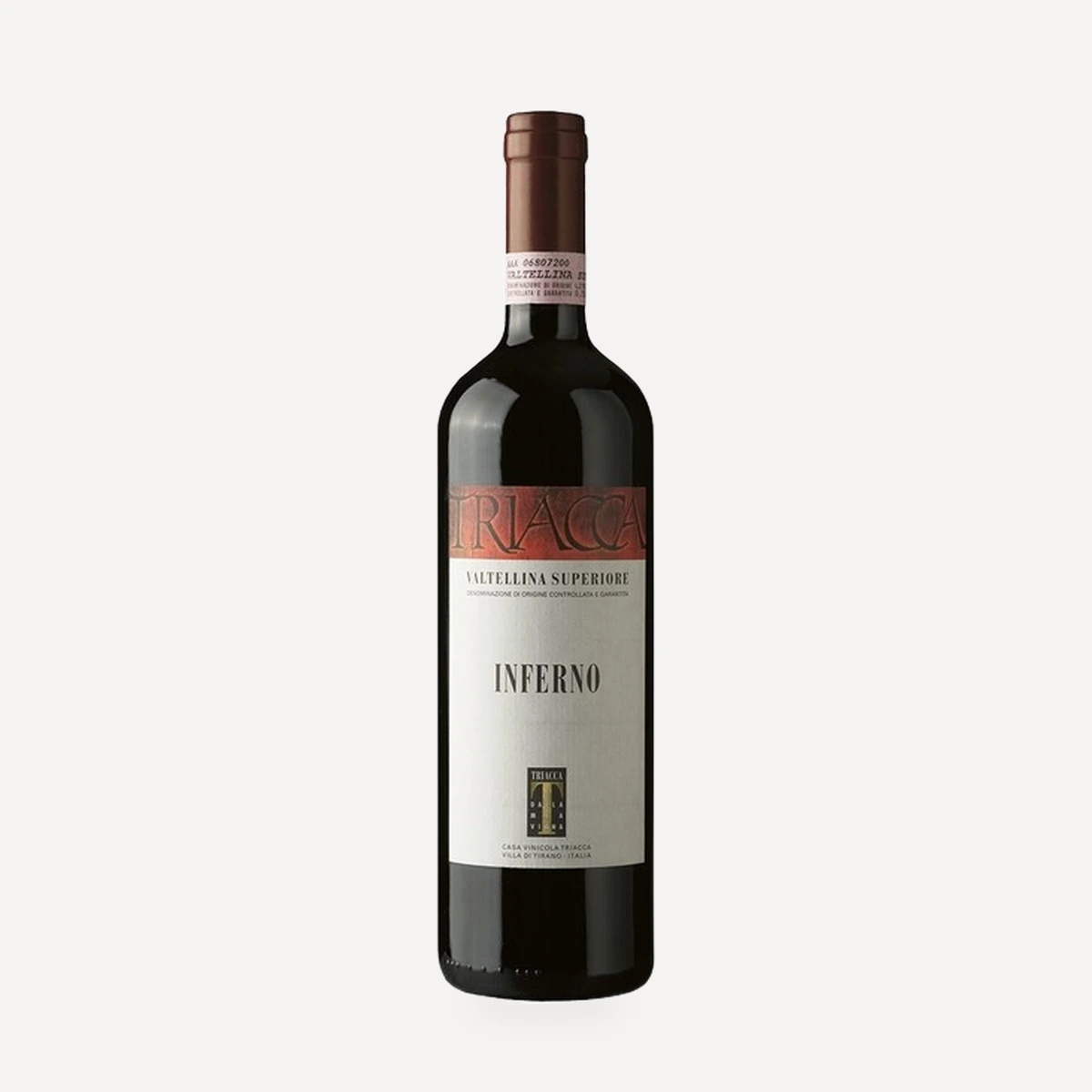 Inferno Valtellina Superiore DOCG wine — Triacca winery — Dionysus