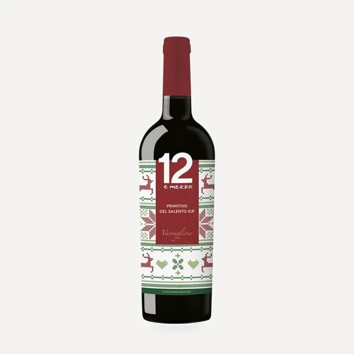 12 e Mezzo Primitivo del Salento New Year Design IGP wine — Varvaglione winery — Dionysus