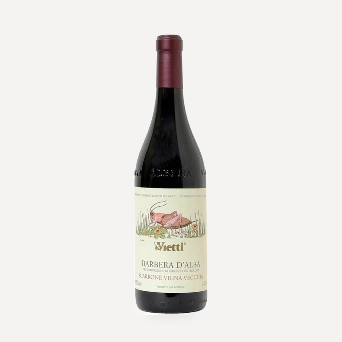 Barbera d'Alba Vigna Vecchia Scarrone wine — Vietti winery — Dionysus