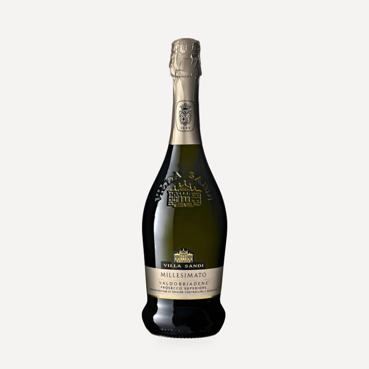 Valdobbiadene Prosecco Superiore Millesimato Brut DOCG wine — Villa Sandi winery — Dionysus